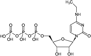 Structural formula of N4-Ethyl-CTP (N4-Ethyl-cytidine-5'-triphosphate, Sodium salt)