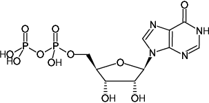 Structural formula of IDP (Inosine-5'-diphosphate, Triethylammonium salt)