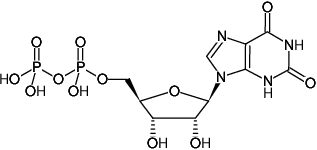 Structural formula of XDP (Xanthosine-5'-diphosphate, Sodium salt)