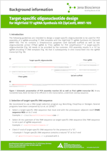 Preview Target-specific oligonucleotide design for #RNT-105